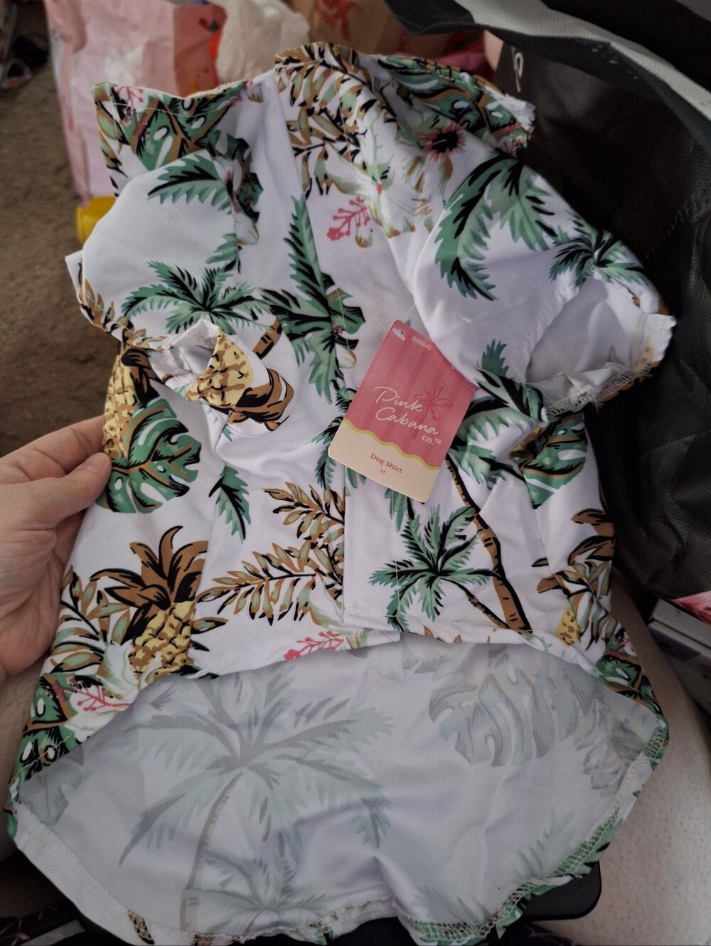 Pink Capana Dog Medium Hawaiian Shirt